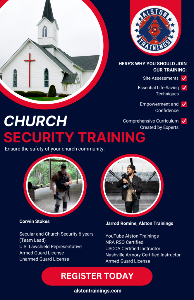 Alston Trainings Church Security Training Flyer